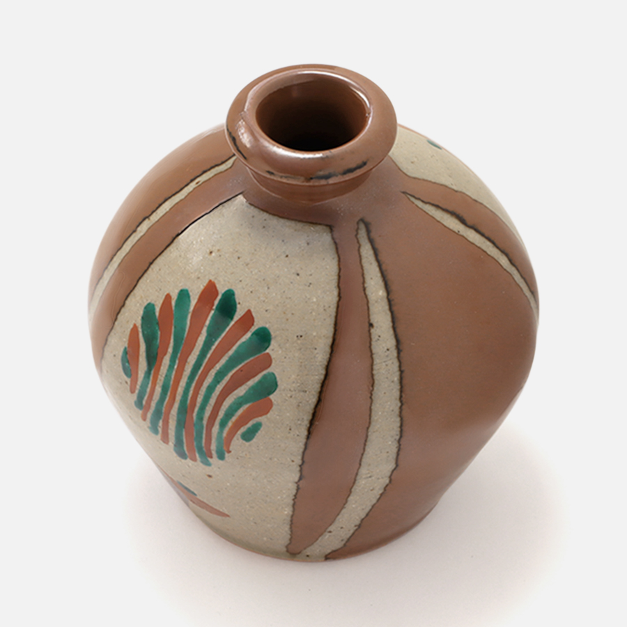 濱田友緒＞濱田窯 柿釉赤絵花瓶 | 栃木県益子町 | 三越伊勢丹ふるさと納税